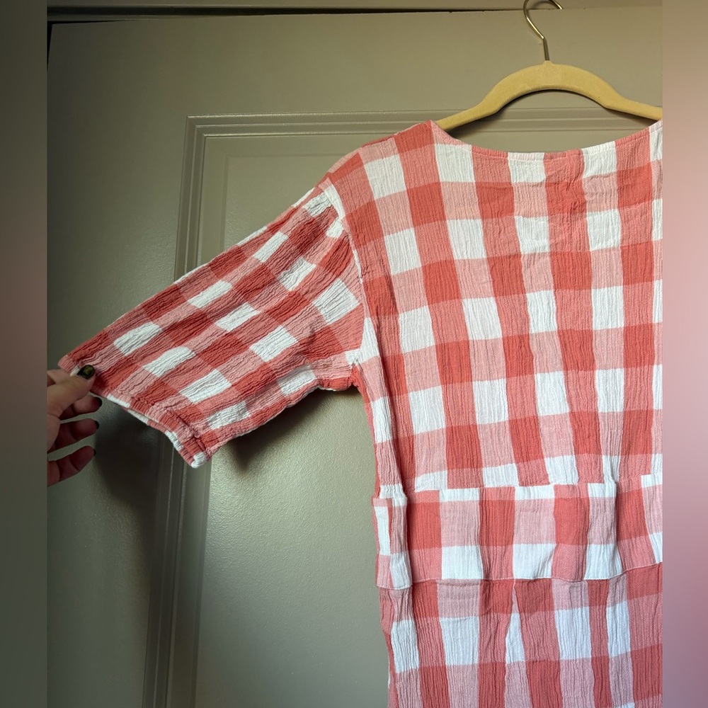 ASOS Pink and White Checkered Jumpsuit - Picture 8 of 9